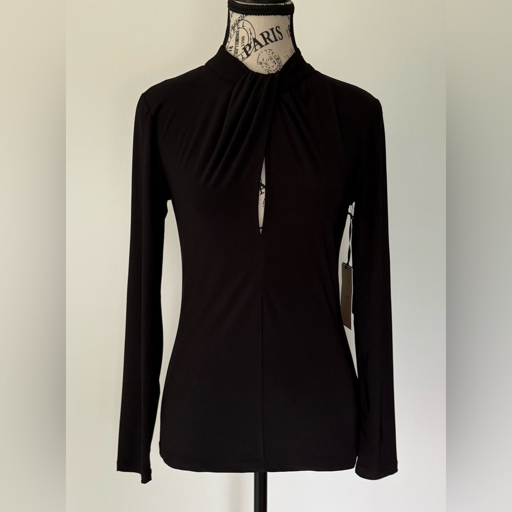 NWT Halogen Black Top xsmall